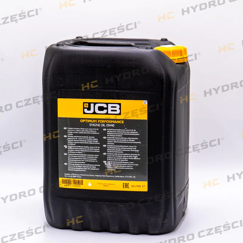JCB Моторное масло 15W40, 20 л — оригинальное (4001/1805)