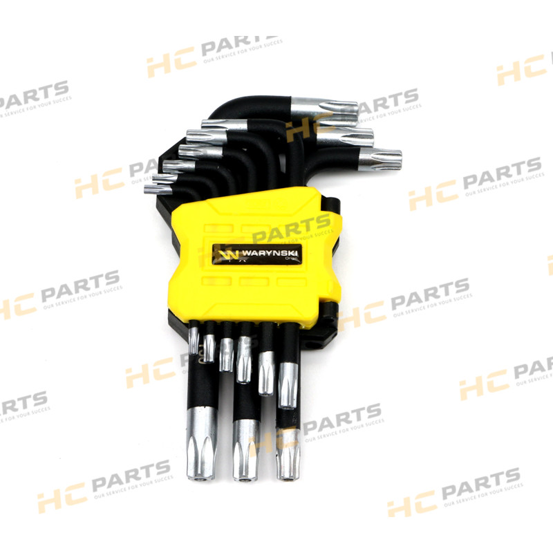 Набор ключей TORX T10 - T50 из стали S2 9el в держателе Warynski