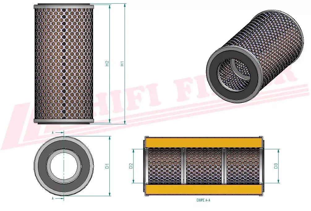Фильтр гидравлического масла HIFI FILTER SH 60200