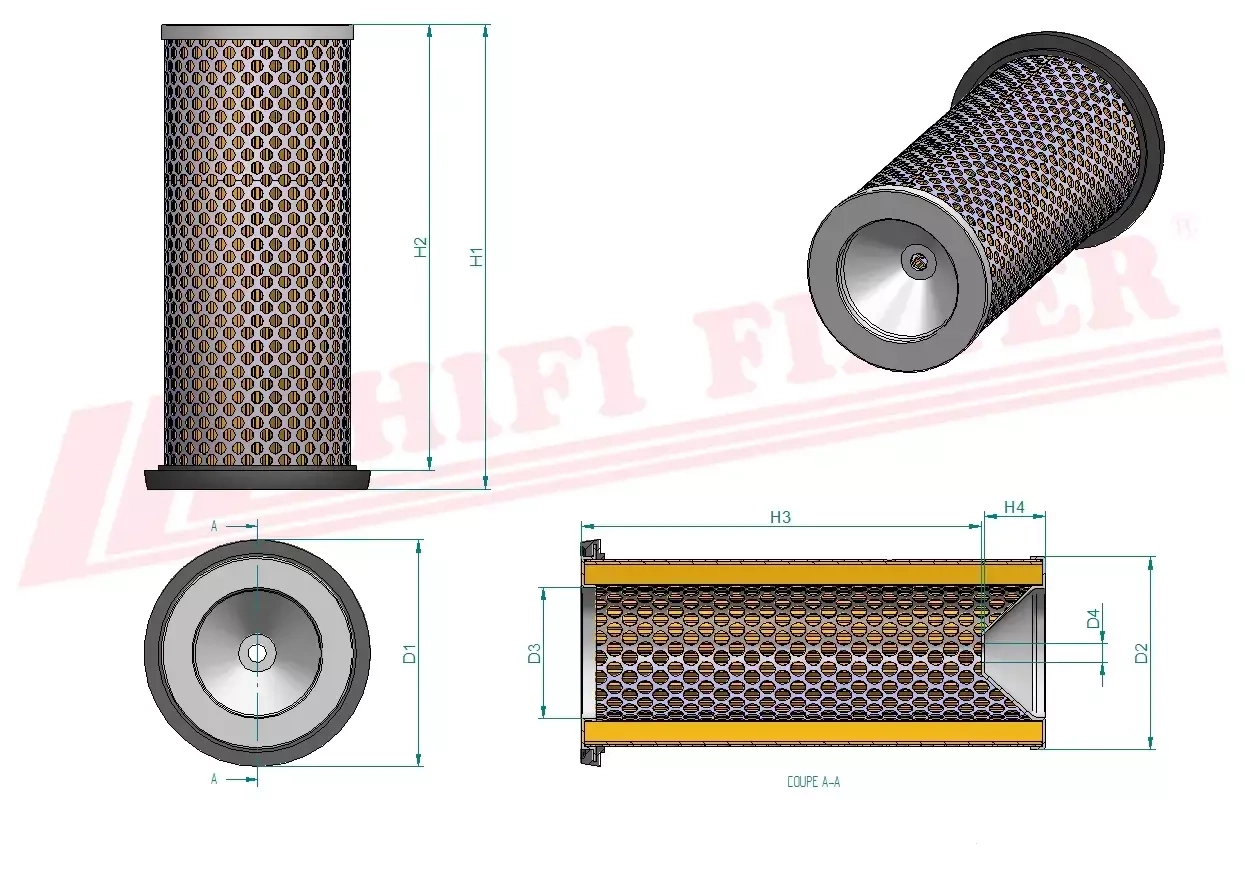 Фильтр для очистки воздуха HIFI FILTER SA 10440