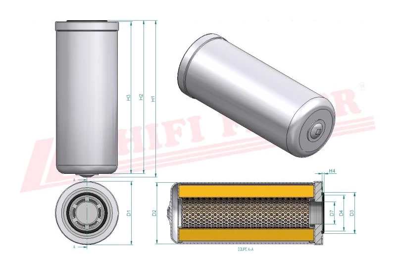 Фильтр гидравлического масла HIFI FILTER SH 66195