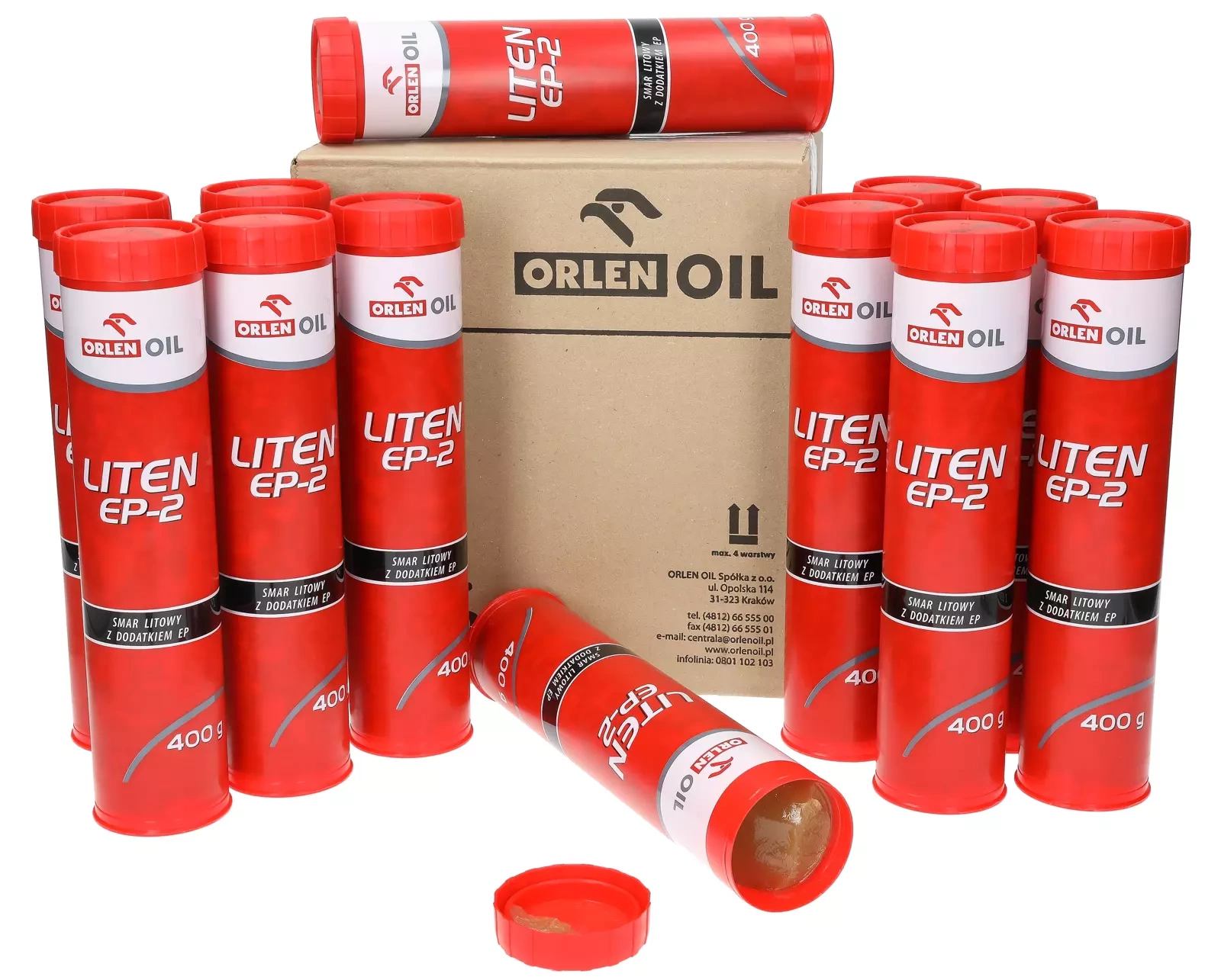 12X Smar Litowy Orlen Liten EP-2, 400 г