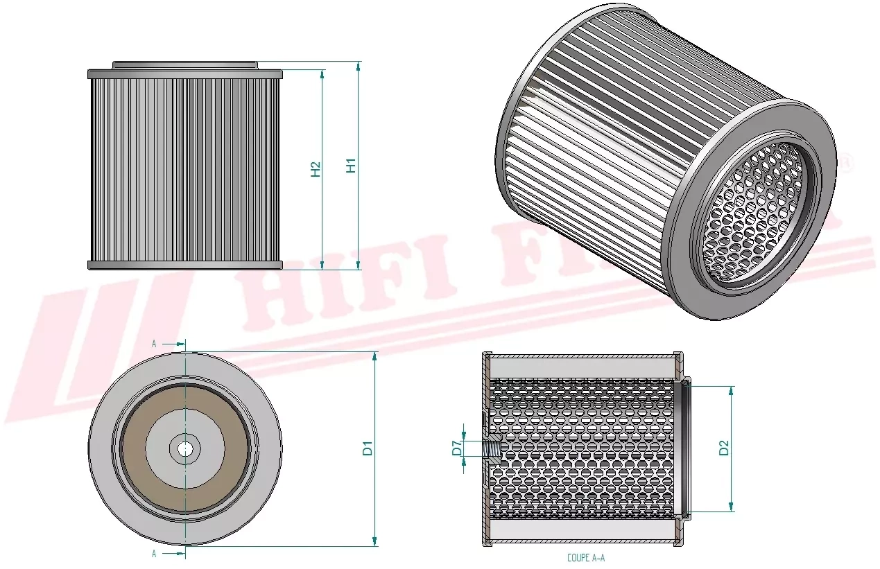 Фильтр гидравлического масла HIFI FILTER SH 60104