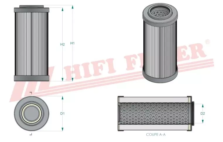 Фильтр гидравлического масла HIFI FILTER SH 75212 V