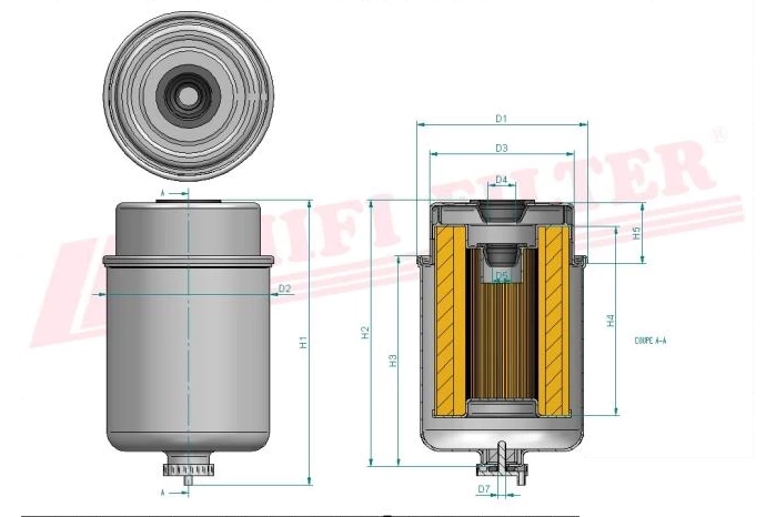 Фильтр для топлива HIFI FILTER SN 70210