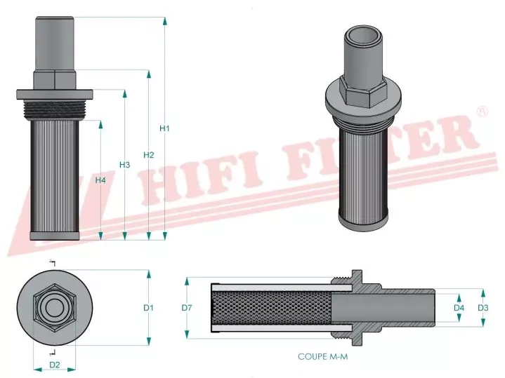 Фильтр гидравлического масла HIFI FILTER SH 77928