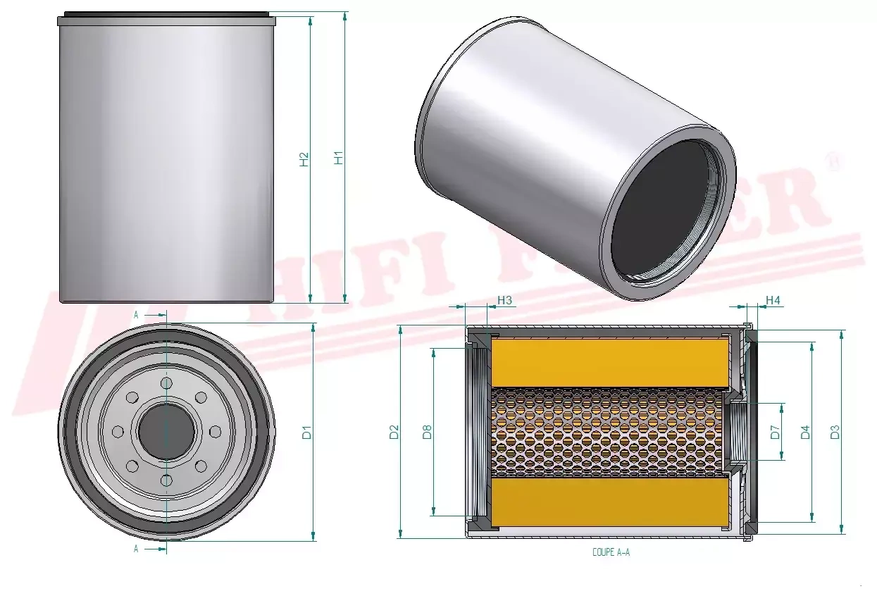 Фильтр для топлива HIFI FILTER SN 909110