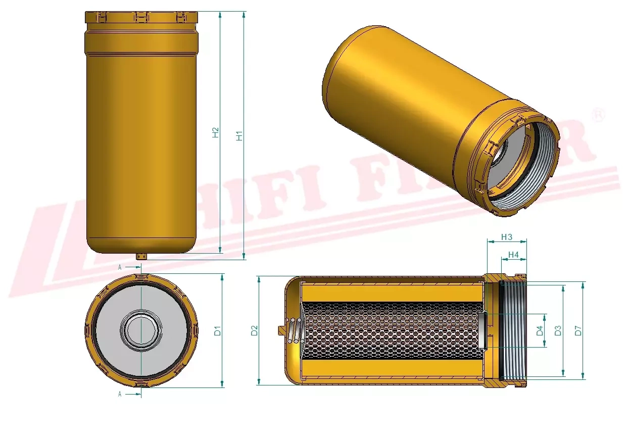 Фильтр гидравлического масла HIFI FILTER SH 60236