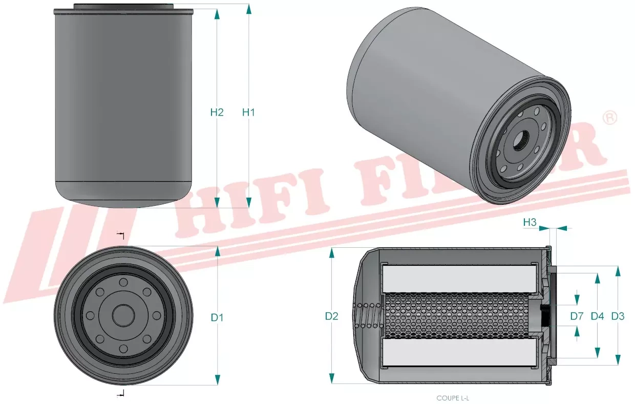 Фильтр для гидравлического масла HIFI FILTER SH 63061