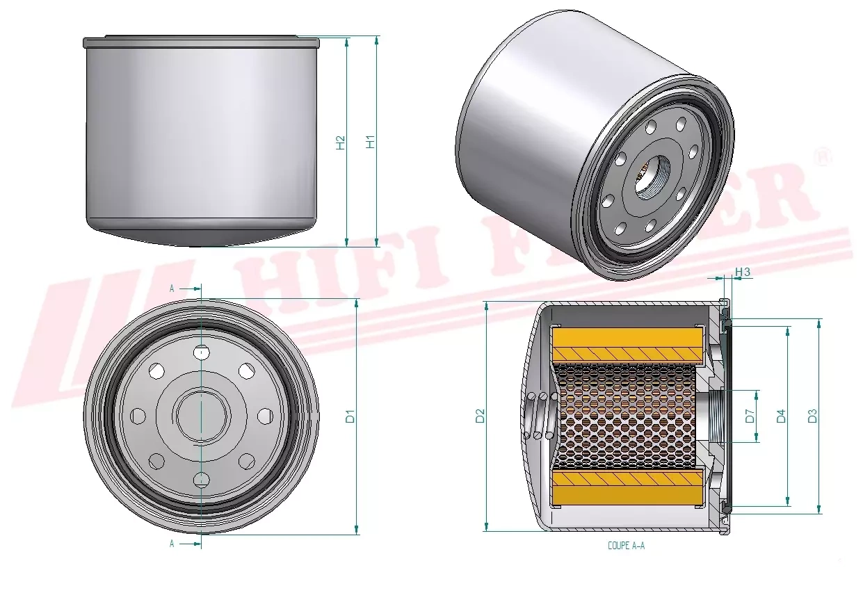 Фильтр гидравлического масла HIFI FILTER SH 60134