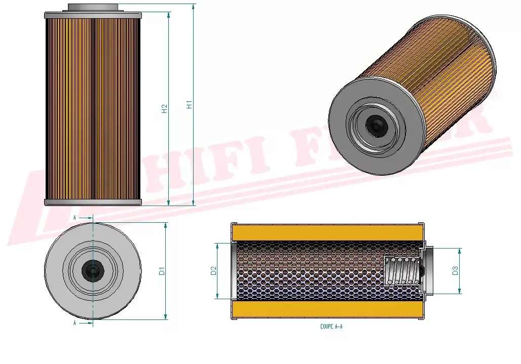 Фильтр гидравлического масла HIFI FILTER SH 65016