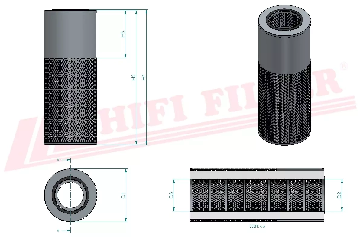 Фильтр гидравлического масла HIFI FILTER SH 60608