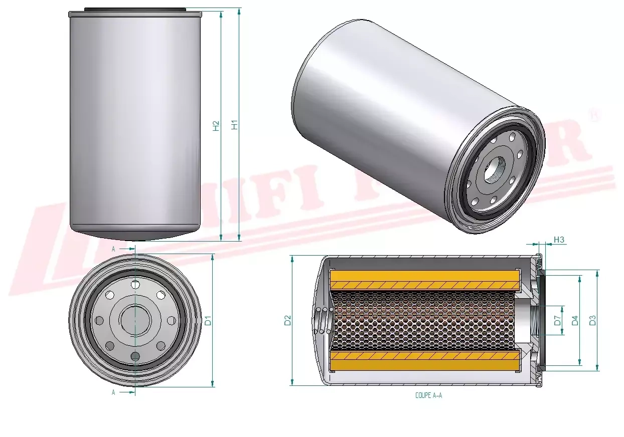 Фильтр для топлива HIFI FILTER SN 216