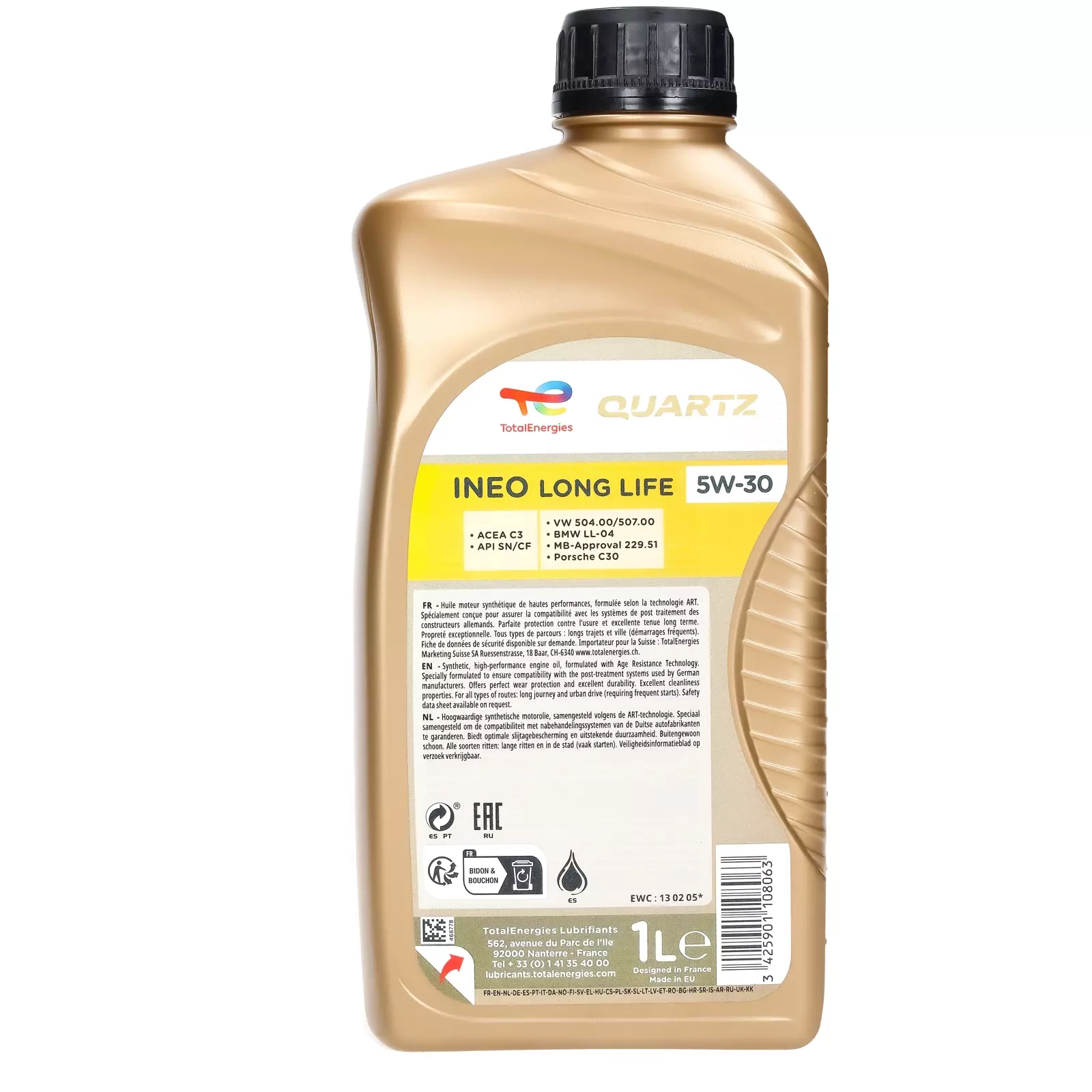 Olej silnikowy Total Quartz Ineo Long Life 5W-30 1L