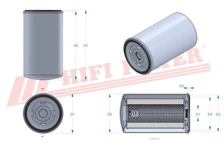 Фильтр для гидравлического масла HIFI FILTER SH 70014