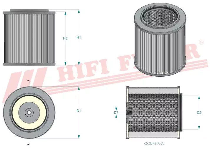 Фильтр для гидравлического масла HIFI FILTER SH 60001