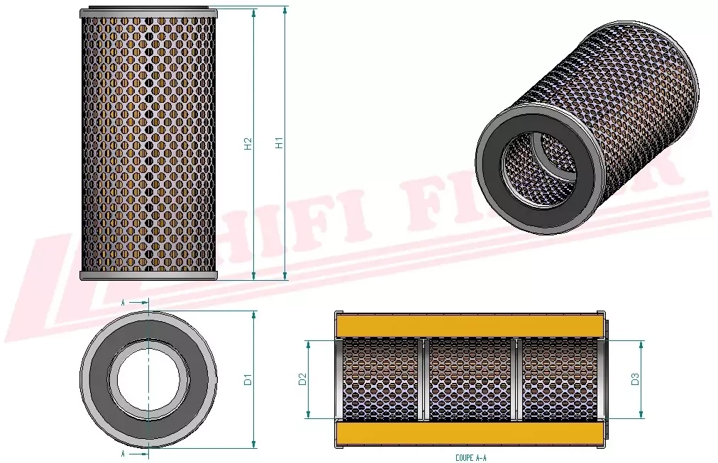 Фильтр гидравлического масла HIFI FILTER SH 60254