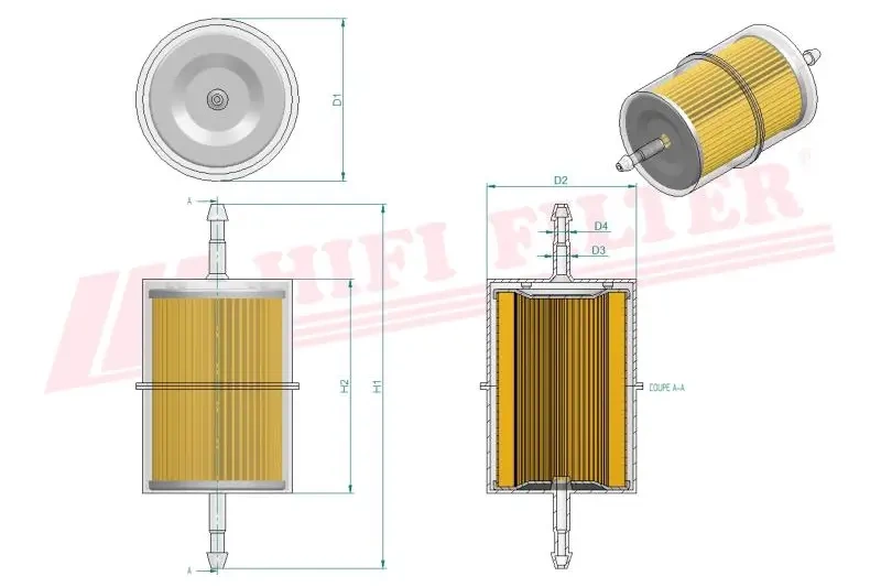 Фильтр для топлива HIFI FILTER RT 1
