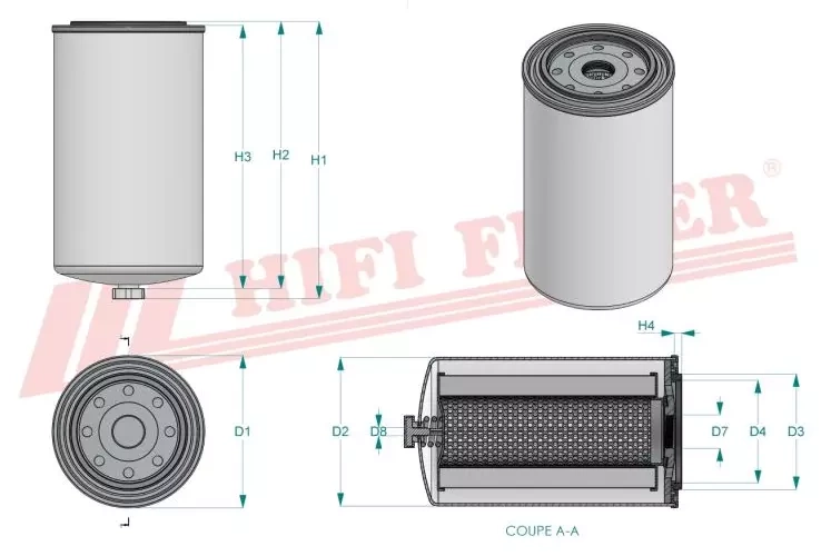 Фильтр для топлива HIFI FILTER SN 5038