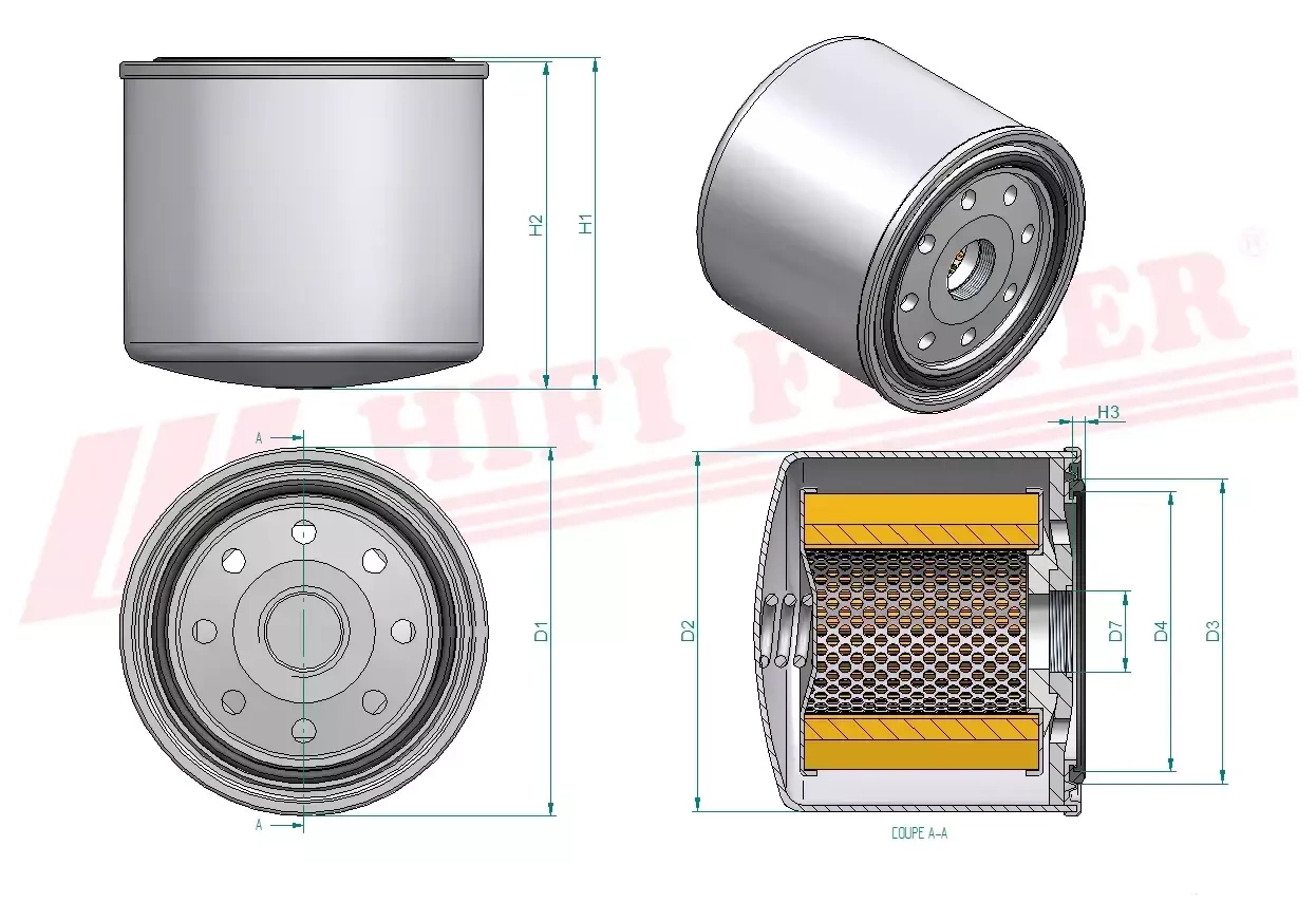 Фильтр для топлива HIFI FILTER FT 6245