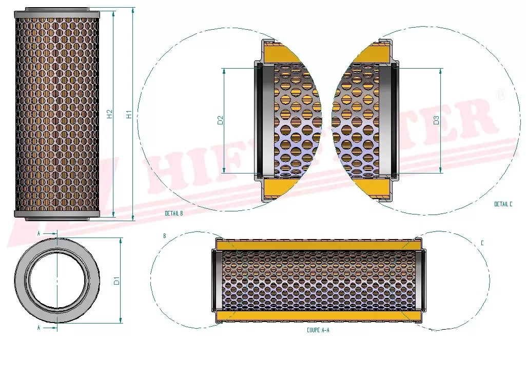 Фильтр гидравлического масла HIFI FILTER SH 66186