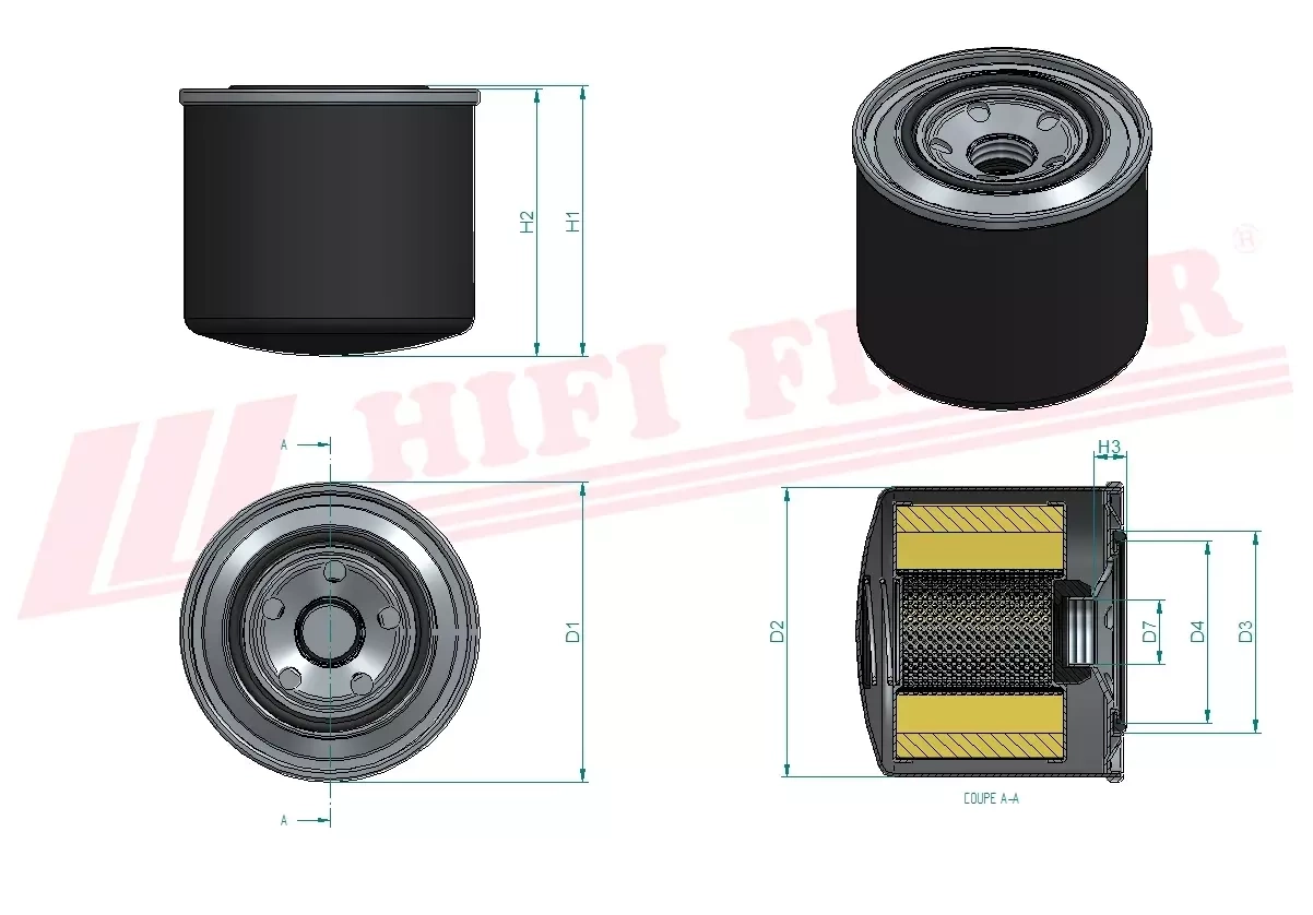 Фильтр для топлива HIFI FILTER SN 25027