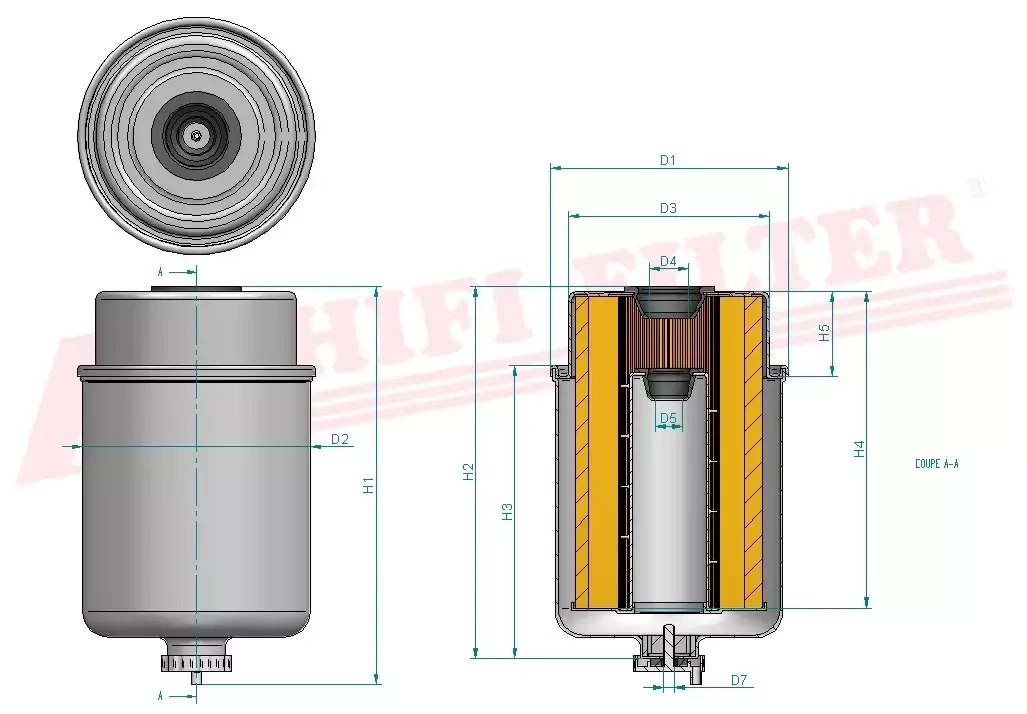 Фильтр для топлива HIFI FILTER SN 70110