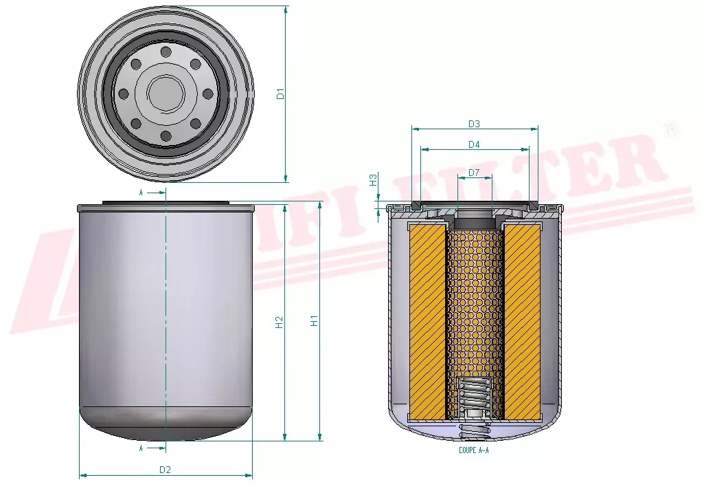 Фильтр моторного масла HIFI FILTER SO 6205