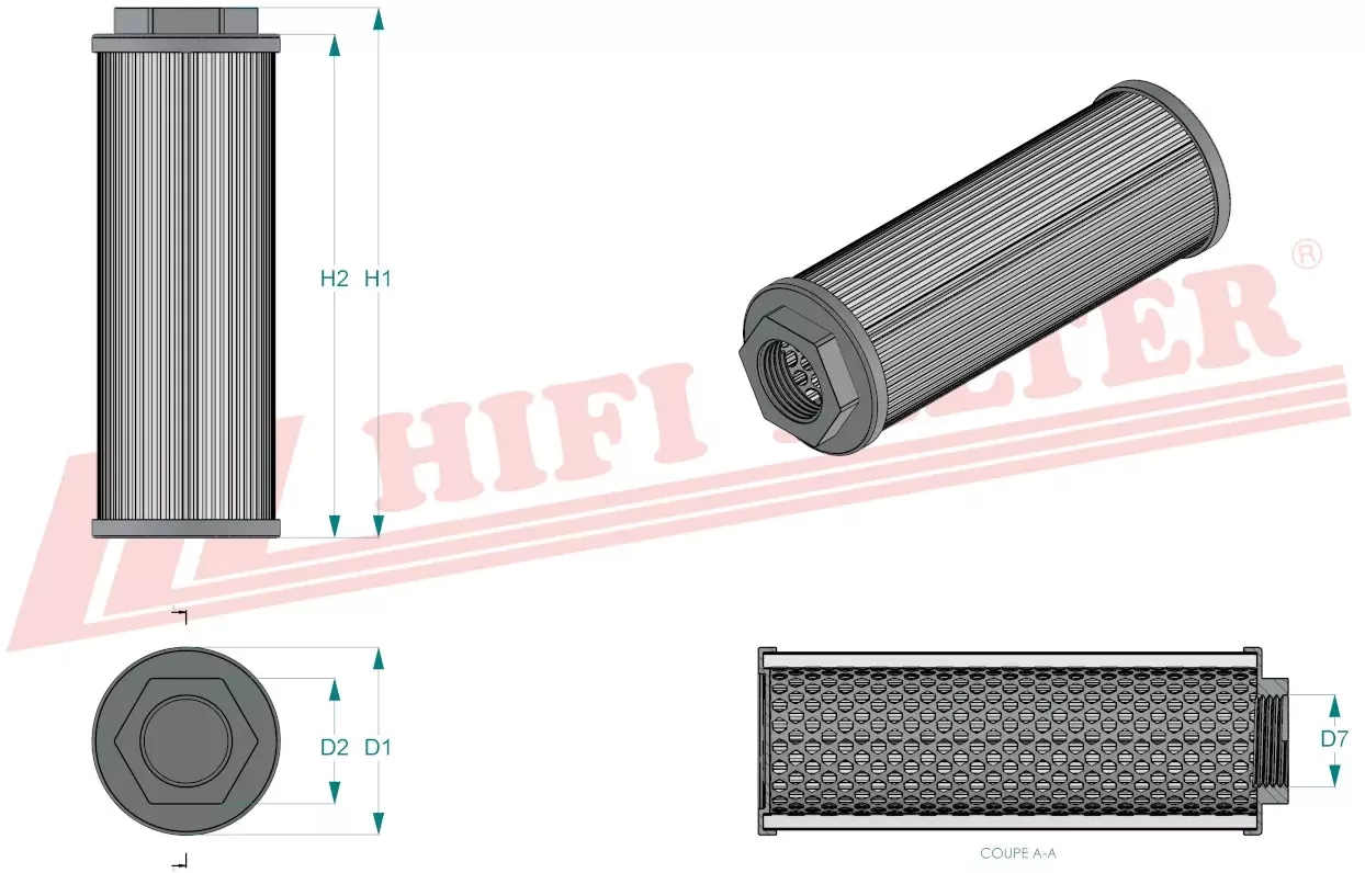 Фильтр гидравлического масла HIFI FILTER SH 77002