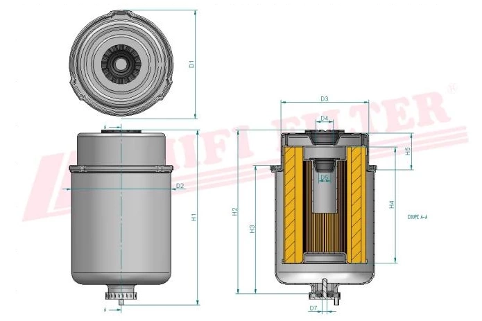 Фильтр для топлива HIFI FILTER SN 70233