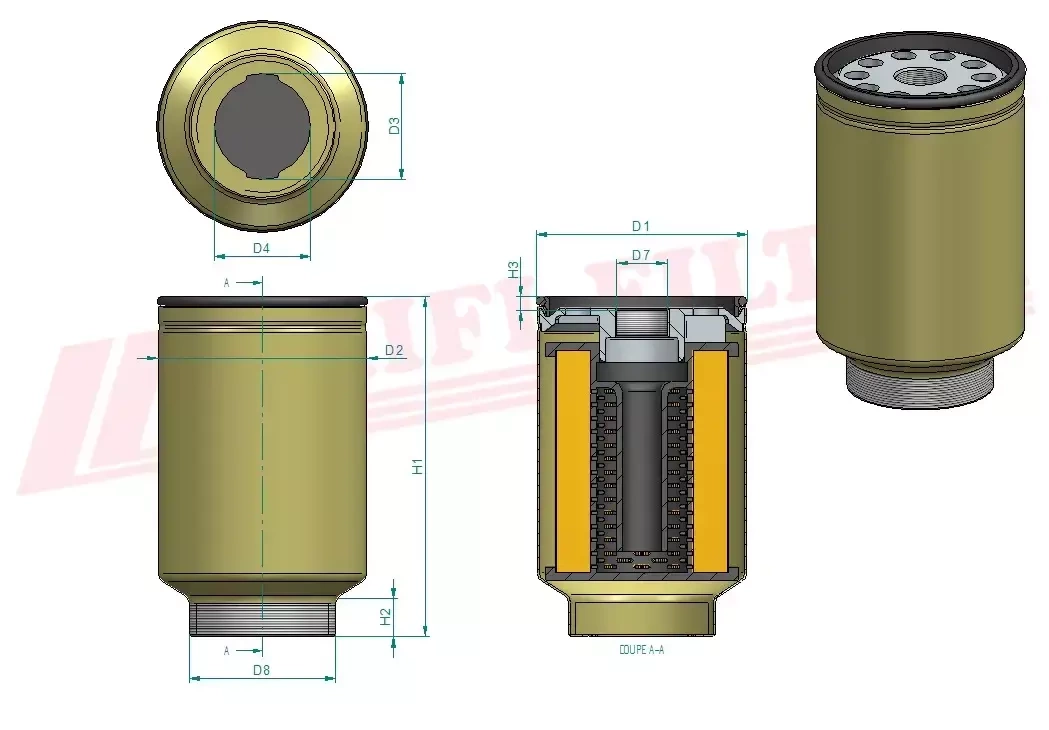 Фильтр для топлива HIFI FILTER SN 55437