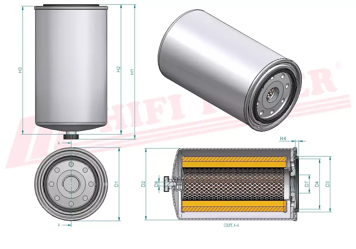 Фильтр для топлива HIFI FILTER SN 70391