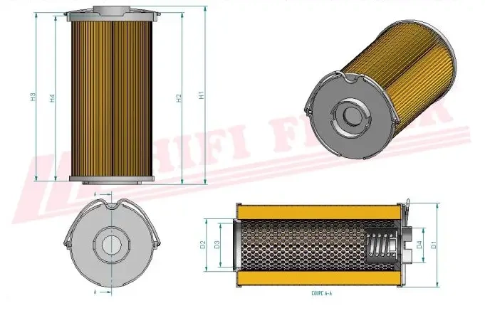 Фильтр гидравлического масла HIFI FILTER SH 74016