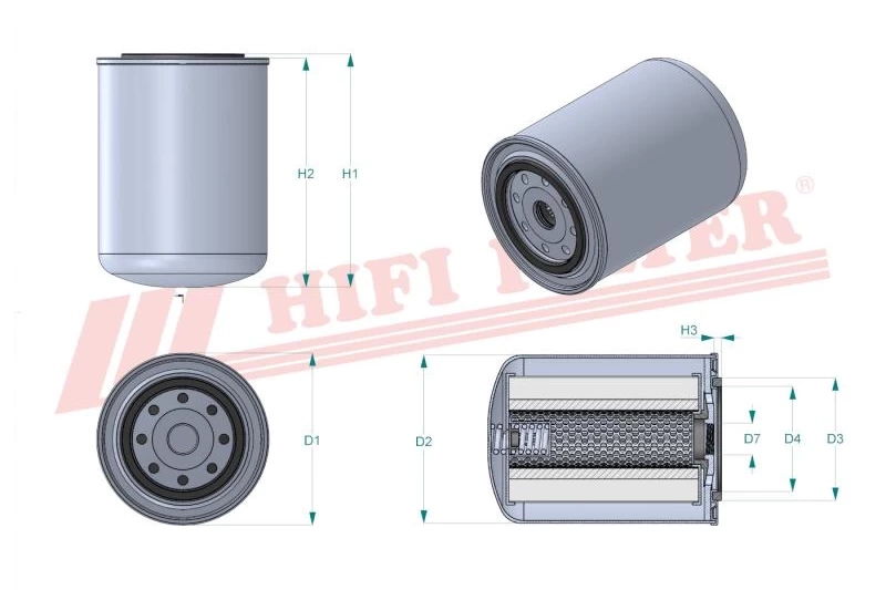 Фильтр гидравлического масла HIFI FILTER SH 62376