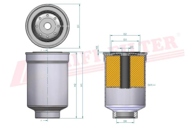 Фильтр для топлива HIFI FILTER SN 70246