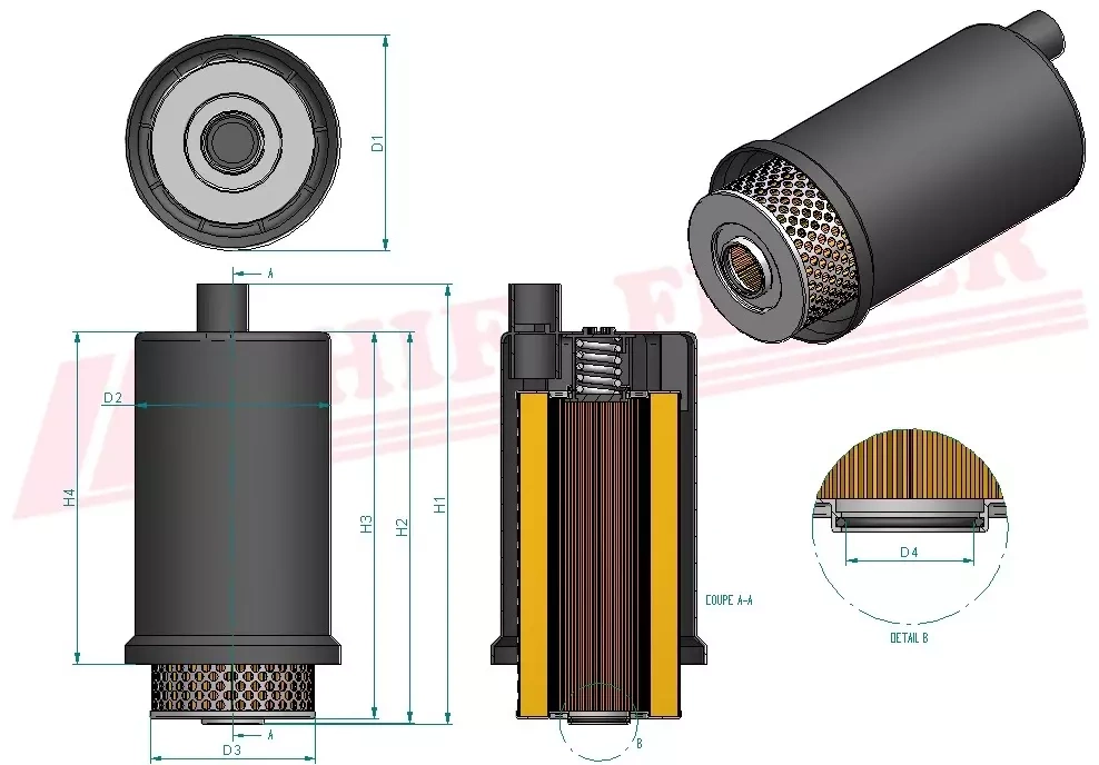 Фильтр гидравлического масла HIFI FILTER SH 60245
