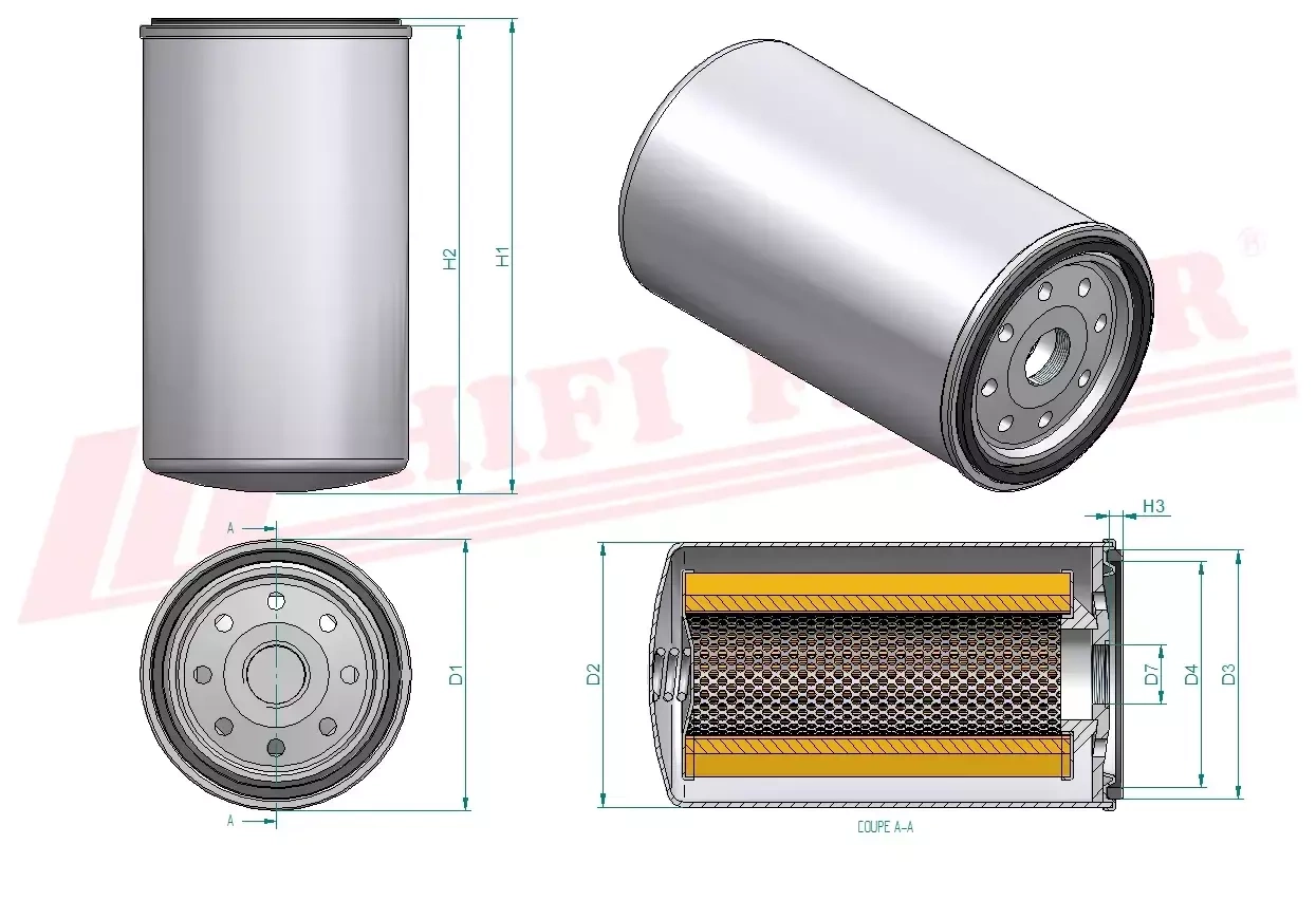 Фильтр для топлива HIFI FILTER SN 5074