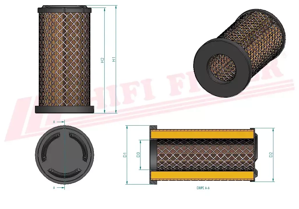 Воздушный фильтр HIFI FILTER SA 16213