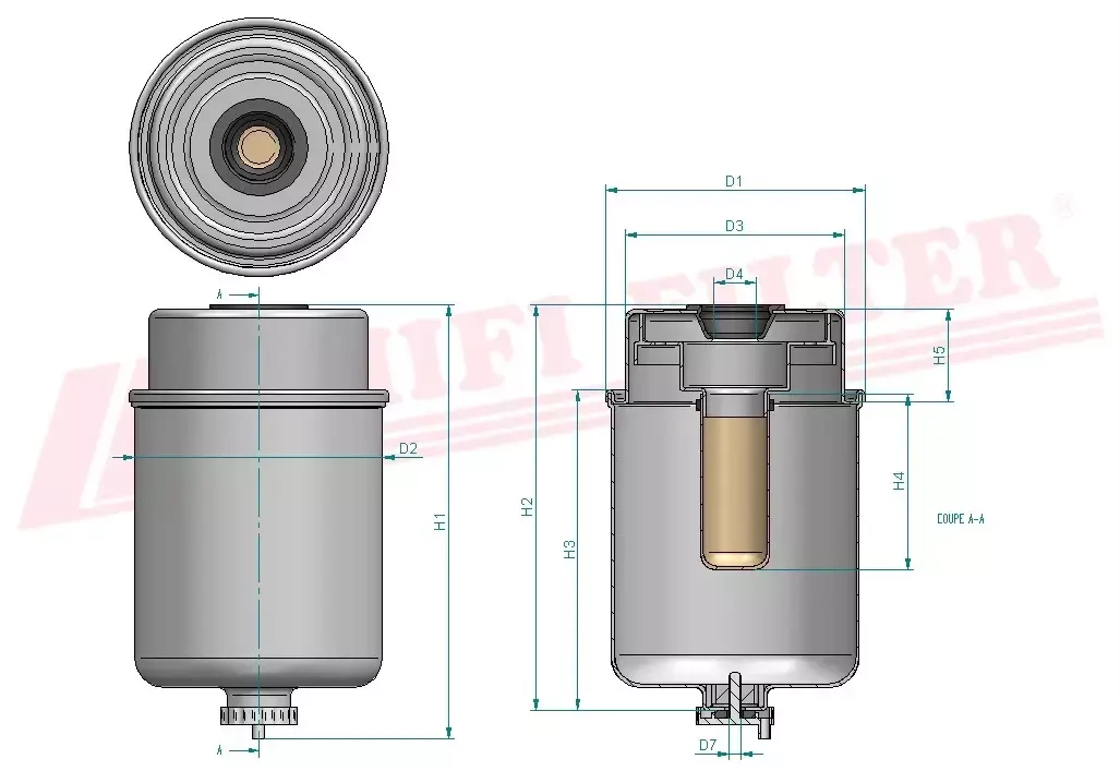 Фильтр для топлива HIFI FILTER SN 70132