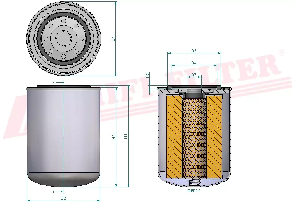 Фильтр моторного масла HIFI FILTER SO 3345