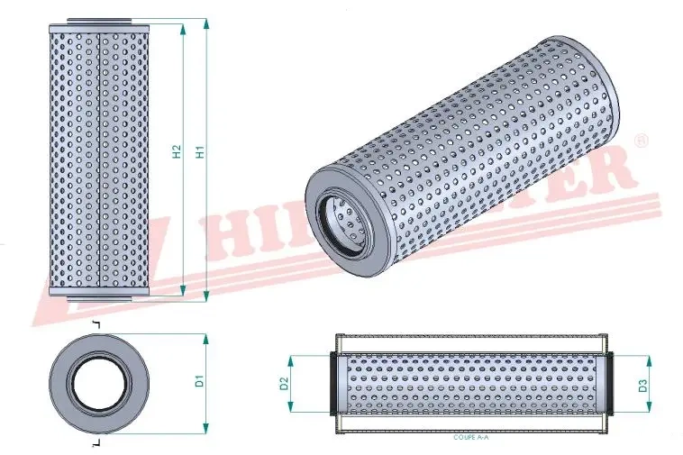 Фильтр гидравлического масла HIFI FILTER SH 60144