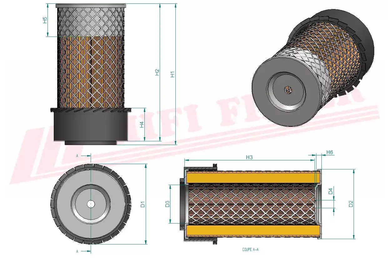 Фильтр для очистки воздуха HIFI FILTER SA 10769 K