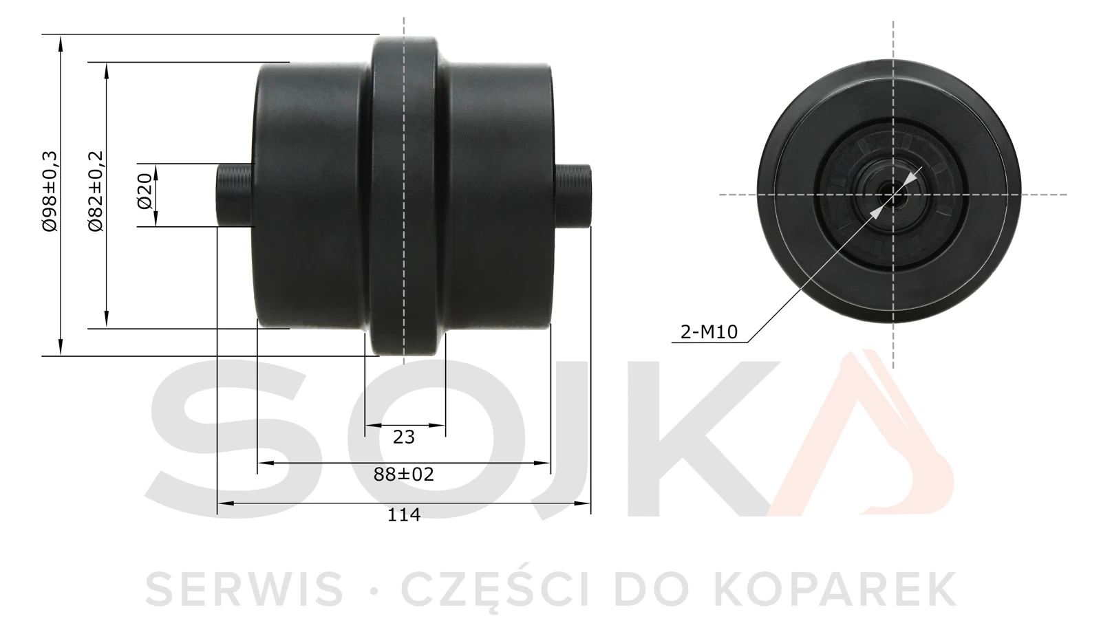 Рулон jezdna KOMATSU PC12R