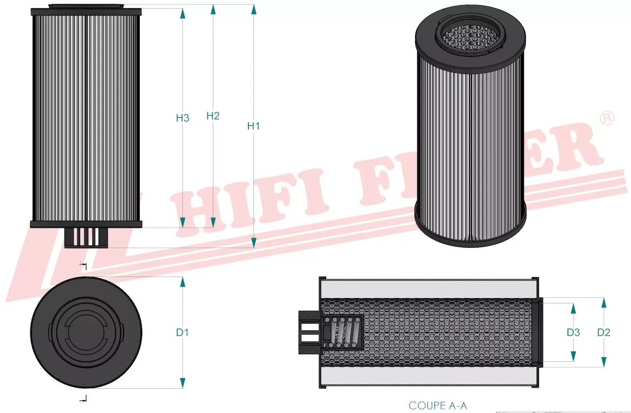 Фильтр гидравлического масла HIFI FILTER SH 74479