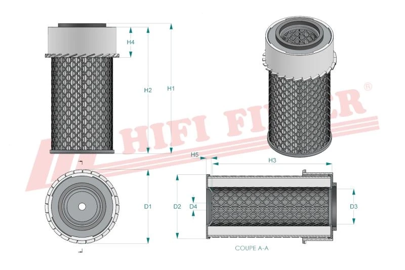 Воздушный фильтр HIFI FILTER SA 10387 K