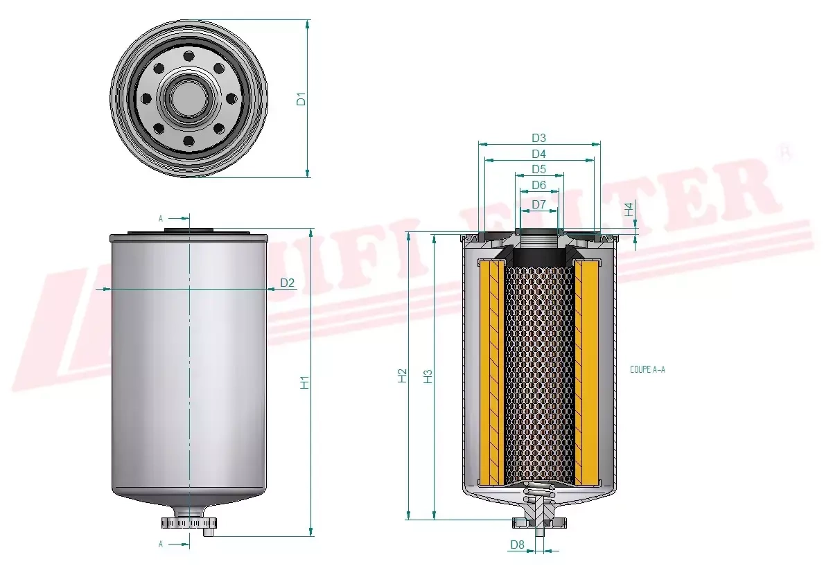 Фильтр для топлива HIFI FILTER SN 70142