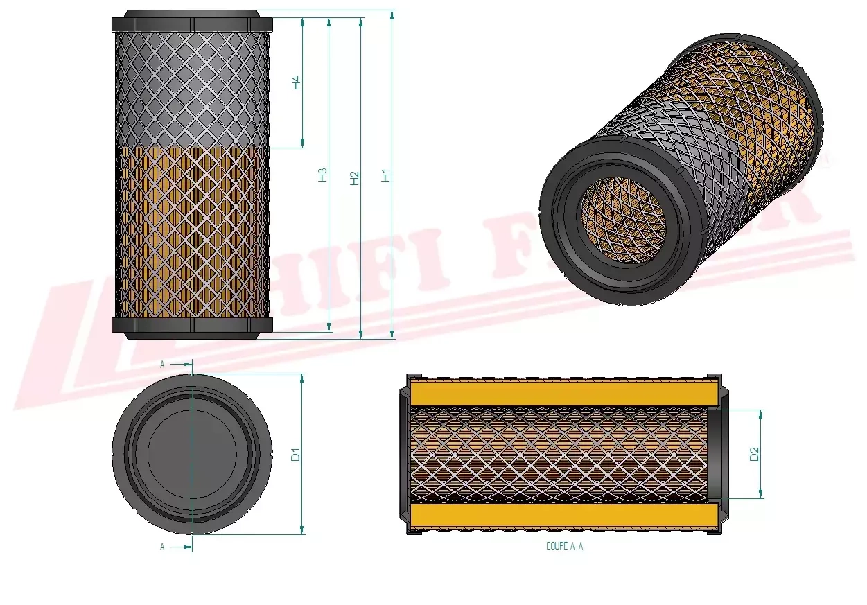 Воздушный фильтр HIFI FILTER SA 18146