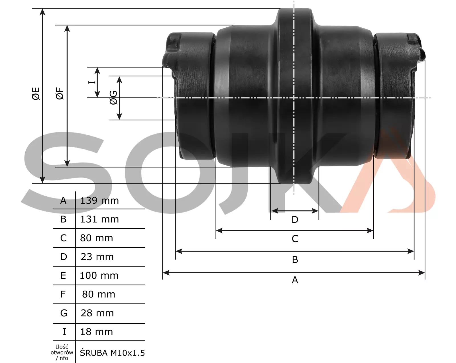 Рулон jezdna KOMATSU PC05