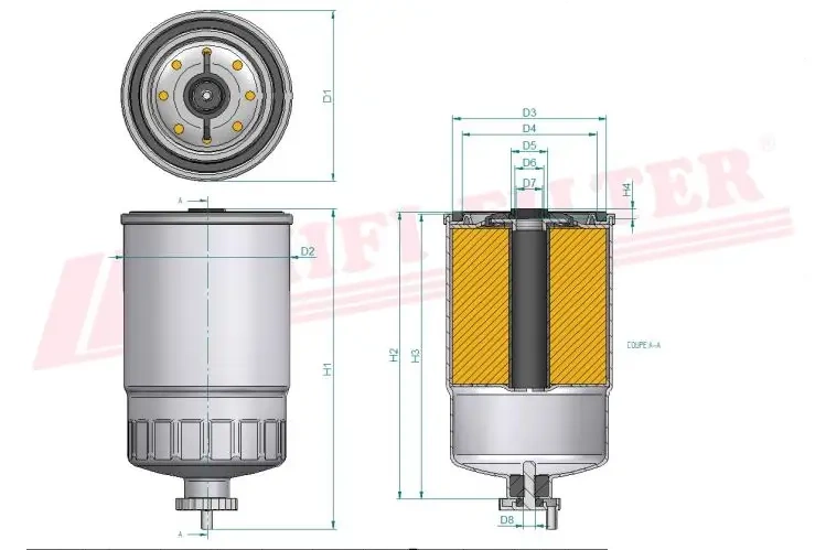 Фильтр для топлива HIFI FILTER SN 482