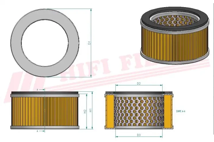Воздушный фильтр HIFI FILTER SA 12624